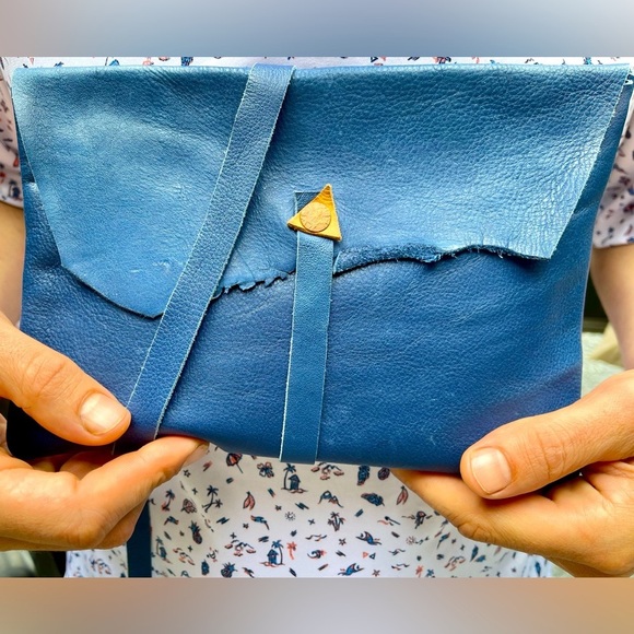 Handmade leather purse -one pocket - Picture 2 of 4